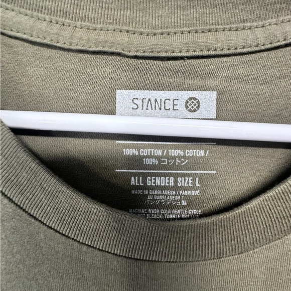 Stance Green Short Sleeve Tee with Vintage Graphic Design - Picture 4 of 8